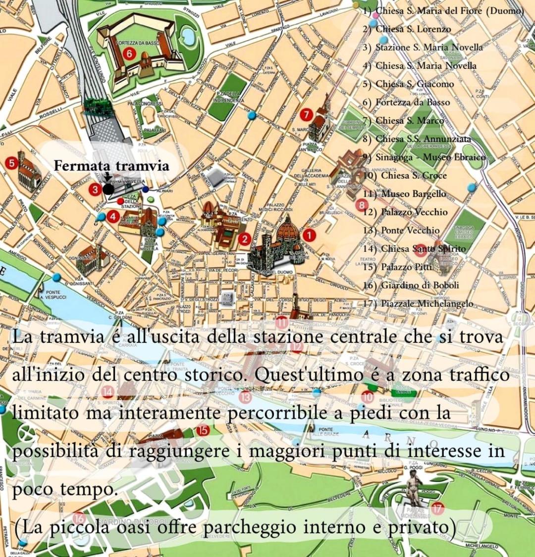 La Piccola Oasi Con Parcheggio Apartamento Florença Exterior foto